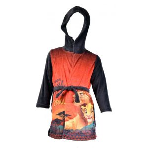 Pyjama Gar&ccedil;on Licence : Mickey, Looney Tunes, Age De Glace, Minions, Peppa Pig En Coton Ultra Confort Le Roi Lion Hs2217 Peignoir Marron - Neuf