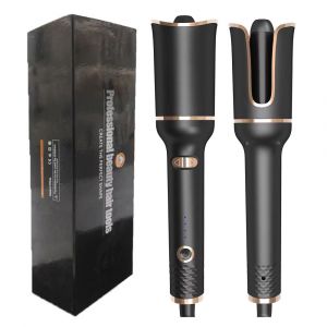 Bigoudi En Céramique Rotatif Automatique Fer À Friser Outil De Coiffure Fer À Friser Baguette À Friser Air Spin Et Curl Bigoudi Onduler-Avec Boîte Noir - Neuf