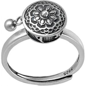 Bague De Prière Bouddhiste Tibétaine, Bague Mantra, Bague Porte-Bonheur - Neuf