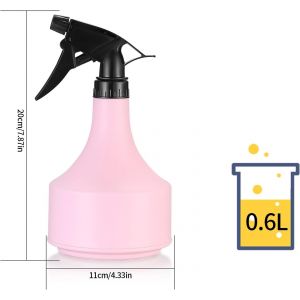 Lot De 2 Vaporisateurs Vides En Plastique De 500 Ml, Rechargeables, Pour Plantes, Jardin, Cuisine, Intérieur ¿ Rose Et Bleu - Neuf