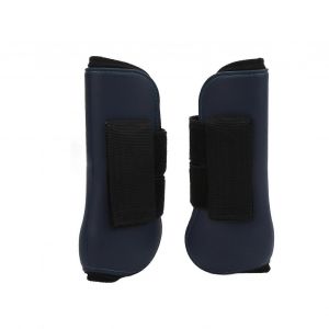 2 Pcs Pu Cheval Jambe Protection Bottes &Eacute;lastique Cheval Bottes Amortissement Coussin Int&eacute;rieur Pour Match Ridingnavy Jambes Avant L - Neuf