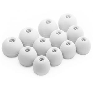 12 X &Eacute;couteurs En Silicone Embouts D'oreilles Pour Sennheiser Cx 3.00 Cx 5.00 Cx 6.00 Cx 7.00 Casque &Eacute;couteurs En Blanc - Neuf
