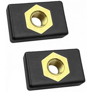 Letnerny-Lot De 10 &Eacute;crous &Agrave; Vis Pour Rail De Kayak M6 En Cuivre - Montage Lat&eacute;ral - Rail Coulissant - Support De Canne &Agrave; P&ecirc;che - Base De Montage Pour Kayak, Bateau, Cano&euml; - Neuf