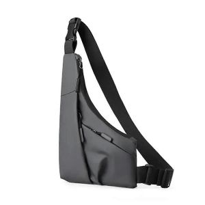 Sac &Agrave; Bandouli&egrave;re Ajust&eacute; Sac De Poitrine Sac &Agrave; Bandouli&egrave;re D'&eacute;quitation Sportive Gris - Neuf