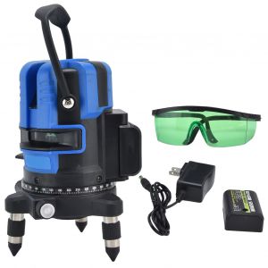 XYONG Niveau laser infrarouge a 360¡ã, reglage fin, ligne verticale, outil de nivellement precis, prise americaine, 100-240 V CA, 3 lignes - Neuf