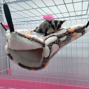 Hjlian Hamac Chaud Pour Animal De Compagnie, Nid Pour Hamster, Petit Animal, Cochon D'inde, Herisson, Cage, Grotte, Jouet (Cafe) - Neuf