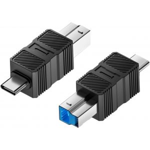 Adaptateur pour Disque Dur|Connexion USB B 3.0 Plug &-Connecteur Plug & pour Scanner,Hub,Ordinateur Portable,Tablette,Disque Dur et Station d'Accueil - Neuf