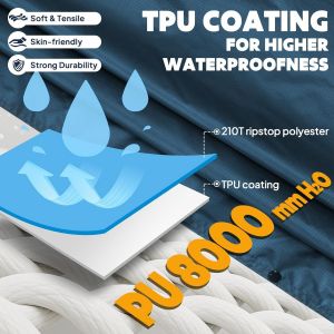 Subzonal-Poncho L&eacute;ger, Imperm&eacute;able, R&eacute;utilisable Et Respirant Avec Capuche, Id&eacute;al Pour L'ext&eacute;rieur,Taille Unique - Neuf