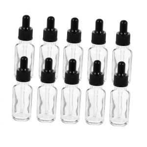 Flacons compte-gouttes de 15 ml pour huiles essentielles, lot de 10, etui de rangement, flacons vaporisateurs pour voyage - Neuf