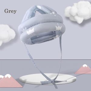 B&eacute;b&eacute; De La Pac, B&eacute;b&eacute; Bonnet B&eacute;b&eacute; Casquette R&eacute;glable Casquette En Coton Pour Enfants, Respirant - R&eacute;sistant Aux Chocs 0 &Agrave; 2 Ans - Gris - Neuf