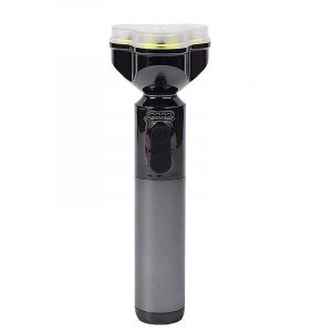Lampe de poche LED portable rechargeable par USB avec batterie 18650, longue portée, étanche, affichage de la puissance, lampe de recherche extérieure - Neuf