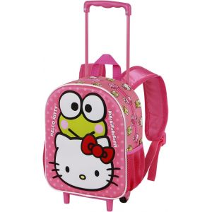 KALSC-Sanrio Hello Kitty Funny-Sac À Dos 3D À Roulettes Petit,Rose,26X34 Cm,Capacité 7 L - Neuf