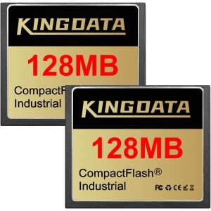 Lot De 2 Cartes M&eacute;moire Flash Compactes Industrielles 128 Mo Fat16 Type I Pour Appareils Photo Num&eacute;riques Industriels Vintage - Neuf