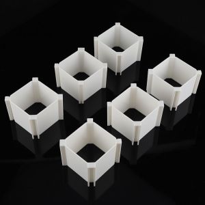 Hjlian Lot De 6 Separateurs De Tiroirs De Placard En Plastique, Organiseurs De Chaussettes Et De Sous-Vetements, Boite De Rangement Decorative Multi-Usages - Neuf