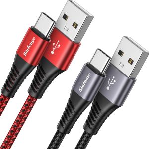 [3M,Lot De 2] Cable Chargeur Pour Samsung Galaxy S23 Ultra S22 Plus S20 Fe S21 S10 A50 A51 A20E,Xiaomi Redmi Note 11 10,Mi 10 10T 11T 11 Lite Pro,Manette Ps5,C&acirc;ble Usb C Nylon Tres[CAB9166531] - Neuf