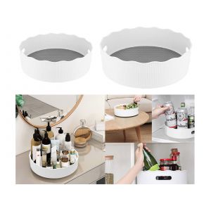 Plateau Tournant &Agrave; &Eacute;pices Avec Poign&eacute;es - 2 Pi&egrave;ces - Neuf