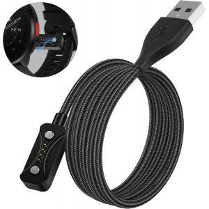 KALANKA-C&acirc;ble de Charge en Nylon tress&eacute; Compatible avec Polar Vantage M3,Polar Grit X2 Pro, Polar Pacer, Polar Pacer Pro, Polar Ignite 3, Polar Vantage V3, USB-A vers Chargeur magn&eacute;tique - Neuf