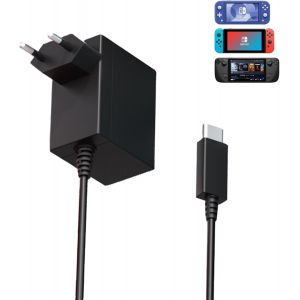 Chargeur Switch, 39W Rapide Chargeur pour Nintendo Switch Compatible avec Switch/Switch OLED/Switch Lite/Switch Dock (Prise en Charge du Mode TV) et Switch Pro Contr&ocirc;leur avec 1.5m USB C C&acirc;ble - Neuf