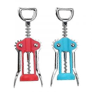 Lot De 2 Tire-Bouchons &Agrave; Ailettes - Ouvre-Bouteille &Agrave; Vin/Champagne &Agrave; Centrage Automatique Avec Poign&eacute;e Ergonomique U200b_Mm2 - Neuf