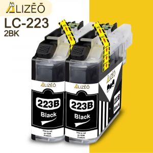 Cartouche d'encre 223XL Compatible avec Brother LC223 223XL LC, DCP-J4120DW MFC-J4420DW J4620DW 4625DW pour imprimante XL2pcs black - Neuf