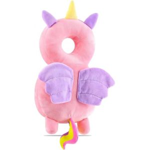 Coussin De Protection De T&ecirc;te De B&eacute;b&eacute; - B&eacute;b&eacute; Protection De La T&ecirc;te S&eacute;curit&eacute; Casque - Pour B&eacute;b&eacute; Enfant 6 &Agrave; 24 Mois - Rose Licorne - Neuf
