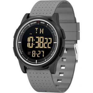 Eryi-Montre Homme & Femme 5atm Bracelet Digitale Étanche, Montre-Bracelet En Caoutchouc À Affichage Grand Angle Ultra-Mince Pour Garçons Et Filles - Neuf