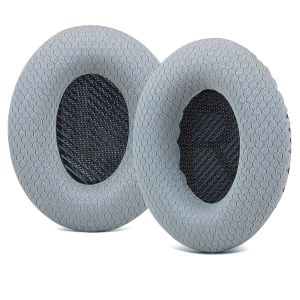 Coussinets de rechange pour casque Bose QuietComfort 25 - AQSACOKIYA - Bose QC15 QC2 QC25 AE2 Soundlink2 - Gris Tissu - Neuf