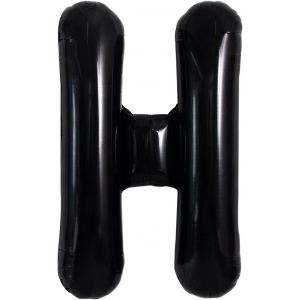 CAUC-Grand Ballon Noir de 40 Pouces H - Lettre G&eacute;ante en H&eacute;lium, Feuille d'Aluminium Film Polyester pour F&ecirc;te d'Anniversaire et Articles D&eacute;coratifs de la Saint-Valentin - Neuf