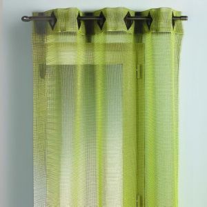 Voilage Filet Vert Tilleul 140x260 Cm - Neuf