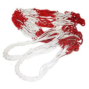 Sac De Rangement En Maille Durable Pour Ballons De Sport ¿ Peut Contenir 10 À 15 Ballons De Football, De Basket Et Plus Encore ¿ Filet En Polypropylène Rouge Et Blanc - Neuf