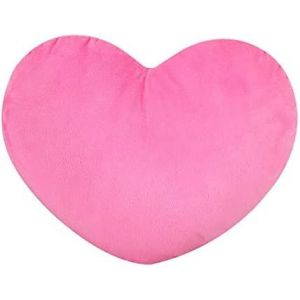 Cauc-Coussin En Forme De Coeur Pour Chambre D'enfant - Coussin D&eacute;coratif En Forme De Coeur - En Peluche - Pour Chambre D'enfant - D&eacute;coration De Canap&eacute; - Rose - 40 Cm - Neuf