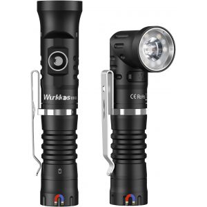 Hd11 Lampe Torche Rechargeable 1800 Lumens Lampe De Poche Led Ultra Puissante, Ip68 &Eacute;tanche Torches, Double Source De Lumi&egrave;re Flashlight, 5 Modes Lampe Poche Pour Camping Randonn&eacute;e Urgence - Neuf