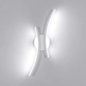 Ulteronixshop-Applique Murale Int&eacute;rieure Led, 20w 2250lm Lampe Murale Moderne Chambre Blanc, 44.5cm Luminaire Mural Cr&eacute;ativit&eacute; Design En Aluminium Pour Salon Cuisine Couloir Escalier, Lumi&egrave;re Froide - Neuf