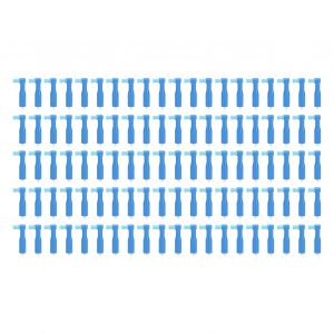 Kit de 100 gobelets de polissage buccal jetables pour eliminer les taches dentaires, pour clinique buccale, bleu - Neuf