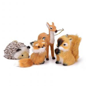 Des Animaux D'ornements, Des Animaux Suspendus Ornement En Vrac En Peluche De Simulation D'animaux Tombent De L'arbre De No&euml;l Ornements Chaud - Neuf