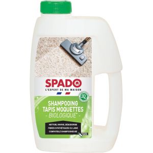 KALANKA-- Shampooing tapis moquettes biologique - Nettoie, ravive et désodorise - Pour fibre synthétique ou laine - Compatible shampooineuse - bouchon doseur - 1 L - Fabriqué en France - Neuf