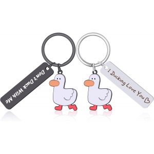 Asas-2 Pièces Porte-Clés,Porte Clé Couple Décoration De Sac À Dos Cadeau Pour Les Enfants,Famille,Partenaire - Neuf