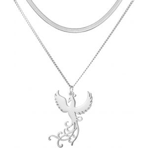 Kal-Collier De Ph&eacute;nix Pour Femmes Collier De Ph&eacute;nix Ascendant Collier Nirvana De Ph&eacute;nix Pendentif Oiseau Mythologique Ph&eacute;nix Rena&icirc;t De Ses Cendres Bijoux Inspiration Cadeaux - Neuf