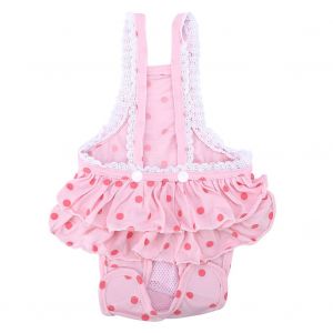Hjlian Culotte Hygienique Menstruelle En Coton Respirant A Pois Doux Pour Chien Et Chiot (Rose, Xxl) - Neuf
