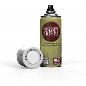 Sansh-, Colour Primer Matt White, 400 Ml Spray Acrylique Blanc Mat, Apprêt Pour La Peinture De Figurines Warhammer Et Donjon Et Dragon - Neuf