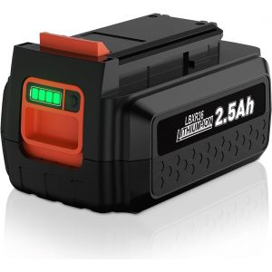 MEVRONISSHOP-36V 2.5Ah Batterie pour Black et Decker 36V, BL20362 Batterie pour Black Decker LBXR36 LBX2040 LBXR2036 LBX1540 LBX2540 LST136 LHT2436B LSW36 LCC340C LCS1240B BL20362-XJ BL2536-XJ - Neuf