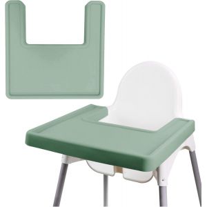 Set De Table Pour Chaise Haute, Durable Pour Ikea, Coussin De Chaise De Salle &Agrave; Manger Tout Compris, Propre Et Hygi&eacute;nique, Adapt&eacute; Pour Les Highchai Antilop, Pour Les Tout-Petits (Gris Fonc&eacute;) - Neuf