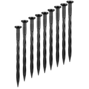 80 Pack 8 pouces en plastique paysage bordure piquets d'ancrage jardin pelouse cour piquets piquets d'aménagement paysager - Neuf