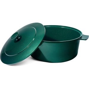 Subzonal-Futch , Marmite &Agrave; Four Hollandais Ultra Antiadh&eacute;sive En Aluminium &Eacute;maill&eacute; L&eacute;ger De 6.5 Pintes Avec Couvercle, Ronde 6.5 Pintes. Marmite - Neuf