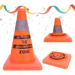 Letnerny-Cadeau D'anniversaire 18 Ans, Cône De Sécurité, Cadeau D'anniversaire Pour Hommes De 18 Ans, 18 Ans, Accessoire De Fête, Pour Garçon, Papa, Mari (18e Anniversaire) - Neuf