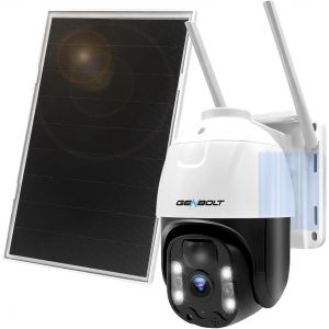 2K 3G/4G LTE Caméra Solaire Extérieure avec 8W Panneau Solaire 15600mAh Batterie, 3MP Caméra Surveillance sans Fil avec Carte Sim, Détection PIR,Vision Nocturne Couleur - Neuf