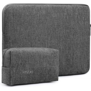 acdsgd-13,3-14 Pouces Housse Ordinateur Portable PC Serviette Sacoche Compatible avec MacBook Pro 14 M4/M3/M2/M1, MacBook Air/Pro 13,3, 13,5""/13,8"" Surface Book/Laptop, 13,3"" HP Dell Lenovo, Gris fonc&eacute; - Neuf