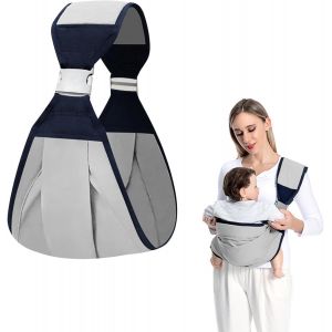 Kalanka-Porte Bébé,Écharpe De Porte-Bébé,Porte-Bébé Enveloppant, Doux Et Respirant,Écharpe Porte Bébé Réglable,Porte Bébé Respirant, Écharpe Porte Bébé Réglable Pour Nouveaux Nés Et Bébés De 3 À 20 K - Neuf