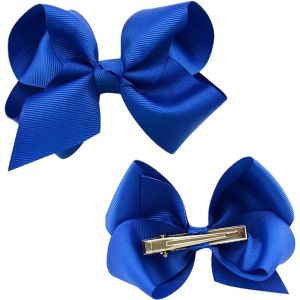 Kal-1 Paire De Pinces À Cheveux Tendance Pour Femme, Bec De Canard, Accessoires Pour Noël, Mariage, Anniversaire Et Fille Au Quotidien, Élégance (Bleu) - Neuf