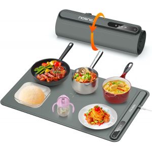 Chauffe-Plat Flexible En Silicone Gris Fonc&eacute; &iquest; R&eacute;chauffe Rapide - Neuf